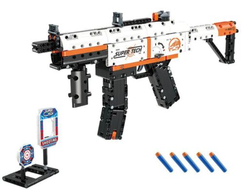 Bộ lắp ghép Súng tiểu liên MP5 GUDI 70003 bắn đạn xốp, đồ chơi mô hình cho con trai 6 tuổi, giá tốt.