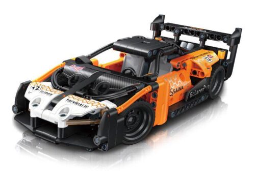 Bộ lắp ráp Xe đua McLaren Senna GTR GUDI 70101, mô hình siêu xe McLaren Senna GTR tỉ lệ 1:18, 332 mảnh ghép, màu cam đen trắng nổi bật, dành cho bé trai 6 tuổi, giá tốt.