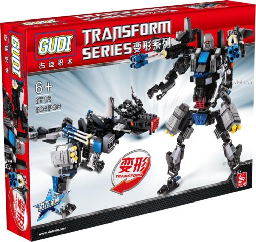 Mô hình Khủng Long Robot GUDI 8712 Khủng Long Kim Cương Biến Hình 304 mảnh ghép, đồ chơi lắp ráp cho bé trai 6 tuổi, giá tốt