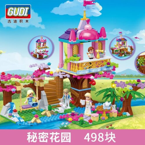 Bộ đồ chơi GUDI 9018 Vườn Bí Mật Công Chúa Alice 498 mảnh ghép, đồ chơi lắp ráp cho bé gái 6 tuổi, giá tốt.