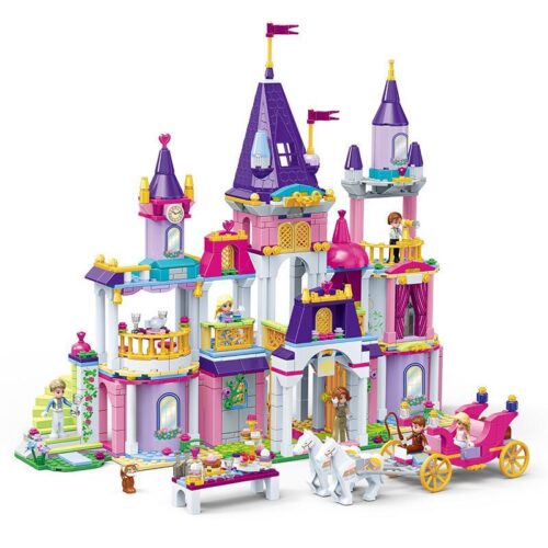 Bộ lắp ghép GUDI 9019 Lâu đài Công chúa Alice Vũ hội Hoàng gia, đồ chơi xếp hình lâu đài cổ tích cho bé gái 6 tuổi giá tốt