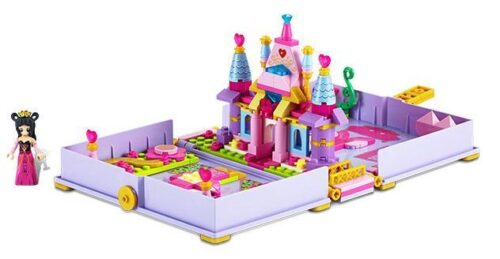 Bộ đồ chơi lắp ráp GUDI 9036 Lâu đài hoa Diệp La Lệ mở ra, hiển thị toàn bộ thế giới cổ tích phép thuật, phù hợp cho bé gái 6 tuổi, giá tốt.