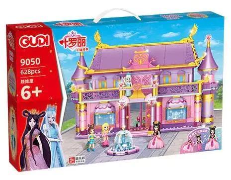 Hộp sản phẩm bộ đồ chơi Ngôi nhà búp bê Ye Luoli GUDI 9050