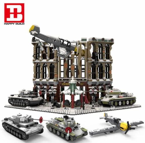 bộ lắp ráp Sa bàn Trận chiến Bảo vệ Mát-xcơ-va Happy Build YC-12007 cho bé trai 8 tuổi, giá rẻ.