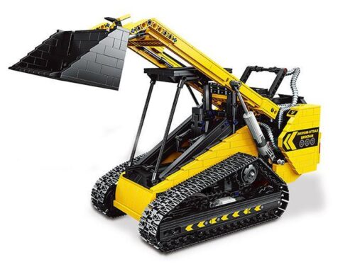 Bộ động cơ và điều khiển từ xa đi kèm đồ chơi mô hình Happy Build YC-22007, bao gồm 5 motor và tay cầm RC.
