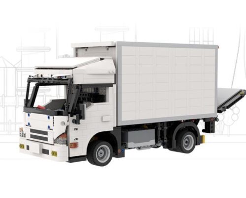 Mô hình xe tải hạng trung có cầu nâng Happy Build YC-22010, đồ chơi lắp ráp kỹ thuật tinh xảo cho bé trai 8 tuổi, giá tốt