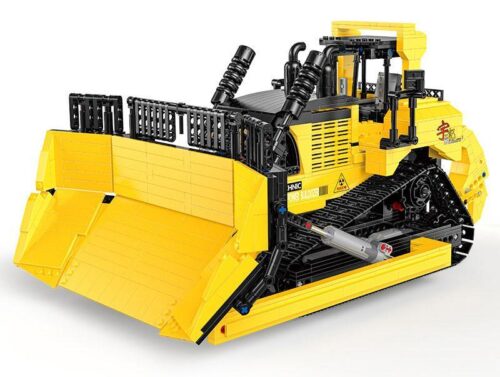 Mô hình Xe Ủi Đất Hạng Nặng Happy Build YC-22011 điều khiển từ xa, một bộ lắp ráp technic giá rẻ cho bé trai 8 tuổi.