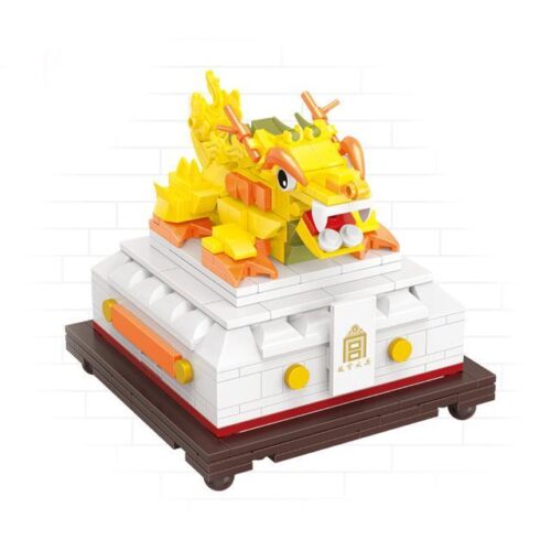 Mô hình Bảo ấn Rồng Happy Build YC-31001-1, đồ chơi mô hình Bảo ấn cung đình, 367 mảnh ghép, màu vàng trắng, phù hợp bé trai và bé gái 8 tuổi, giá tốt.