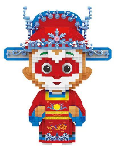 Mô hình Tôn Ngộ Không Trạng Nguyên 1221 mảnh ghép, đồ chơi lắp ráp Tôn Ngộ Không Trạng Nguyên, bộ đồ chơi Tôn Ngộ Không Trạng Nguyên HAPPY BUILD, đồ chơi giáo dục cho bé trai 8 tuổi