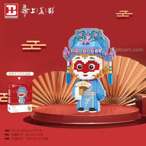 Bộ đồ chơi Tôn Ngộ Không "Thám Hoa" 1272 mảnh, đồ chơi lắp ráp Tôn Ngộ Không Đại Náo Thiên Cung, đồ chơi sáng tạo cho bé trai 14 tuổi