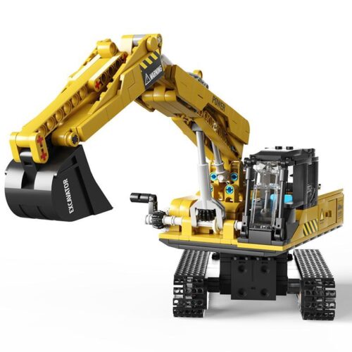 Bộ lắp ghép Máy xúc Happy Build YC-33001 RC, đồ chơi mô hình xe công trình cho bé trai 8 tuổi, giá tốt.