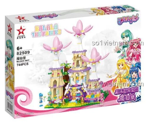 Hộp đồ chơi xếp hình Lâu Đài Tiên Nữ Balala Star Diamond 82509, quà tặng sinh nhật ý nghĩa cho bé gái.
