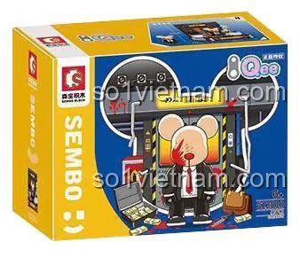 Hộp sản phẩm mô hình Agent 47 SEMBO BLOCK 612010
