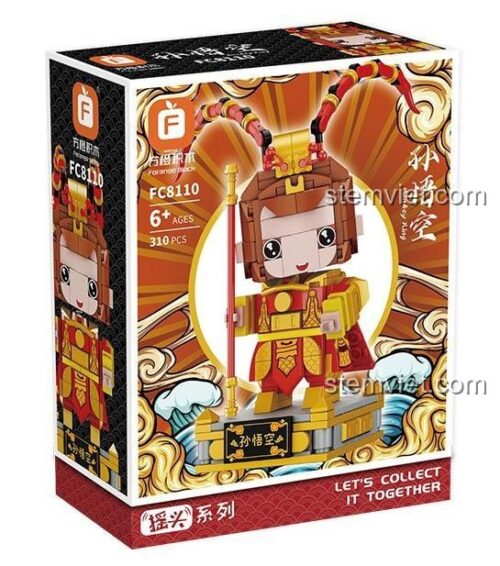 Hộp bộ xếp hình Forange FC8110 Mỹ Hầu Vương, 310 mảnh, quà tặng sáng tạo cho con trai.