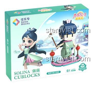 Hộp đồ chơi mô hình Công chúa Âm nhạc Solina 30011, bộ xếp hình Kalos Blocks giá rẻ cho bé gái.