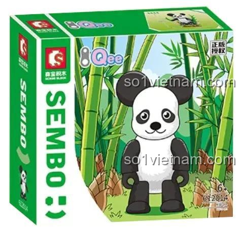 Hộp sản phẩm SEMBO 612014 Gấu trúc Qee