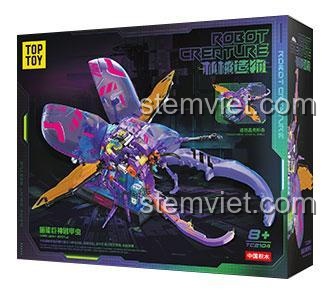 Hộp đồ chơi mô hình TOP TOY TC2104 Mecha Bọ Cánh Cứng, món quà sáng tạo cho bé trai.