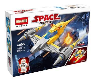 Bộ lắp ráp HSANHE 6653 Tàu Chiến Vũ Trụ 200 mảnh cho bé trai 6 tuổi, giá tốt