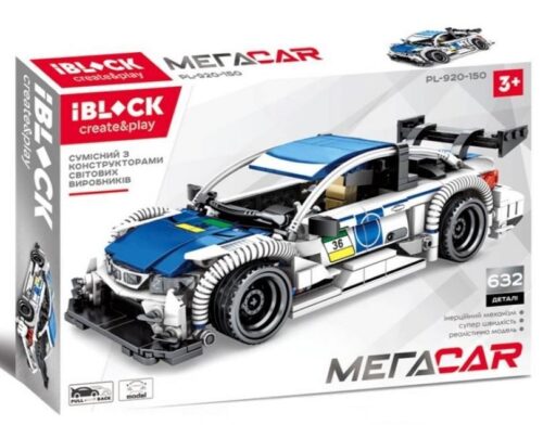Bộ lắp ráp Xe Đua BMW M4 DTM iBlock PL-920-150 632 chi tiết, đồ chơi mô hình xe đua thể thao cho bé trai 6 tuổi, giá tốt.
