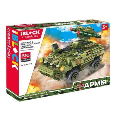 Bộ đồ chơi iBlock PL-920-174 Xe Tên Lửa Chống Tăng, mô hình quân sự chân thực cho bé trai 6 tuổi, giá tốt