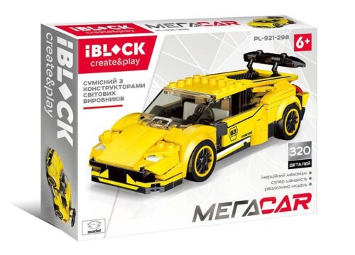 Hộp bộ lắp ghép Lamborghini Huracan EVO iBlock PL-921-298, đồ chơi lắp ráp siêu xe cho bé trai 6 tuổi, chất lượng cao giá tốt