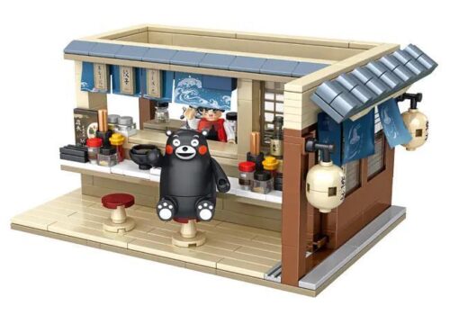 Bộ lắp ghép Quán Mì Ramen Kumamon inbrixx 880010, đồ chơi mô hình phong cách Nhật Bản cho bé trai và bé gái 6 tuổi, giá tốt