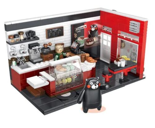 Bộ lắp ghép Quán Cà Phê Kumamon Inbrixx 880013 chi tiết sống động, không gian ấm cúng cho bé gái 6 tuổi, giá tốt.