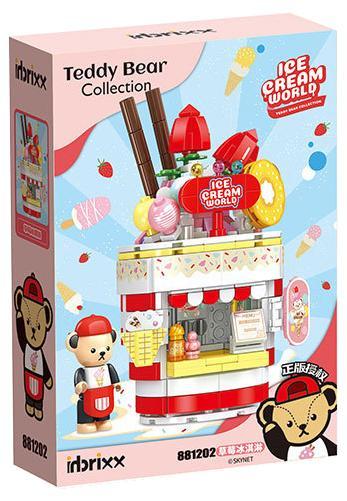 Hộp bộ đồ chơi Cửa hàng kem gấu Teddy inbrixx 881202. Món quà giá rẻ cho bé gái 6 tuổi yêu thích đồ ngọt.