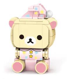 Hộp đồ chơi xếp hình Gấu Trắng Korilakkuma 890005 của inbrixx, món quà tuyệt vời cho bé gái.