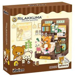 Hộp bộ lắp ráp inbrixx 890401 Quán cà phê của gấu Rilakkuma, món quà giá rẻ cho bé gái 6 tuổi.