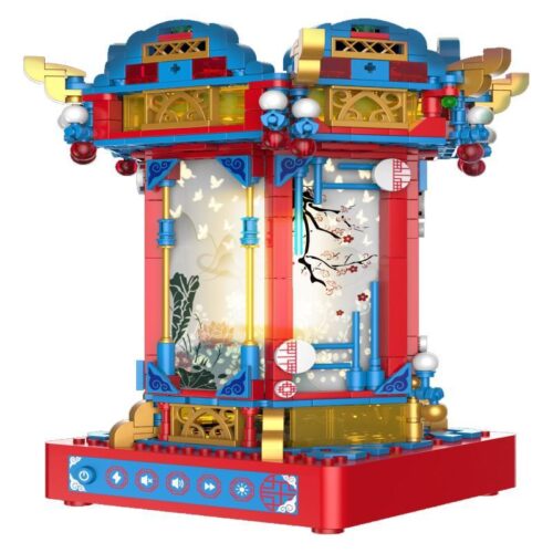 Hộp đồ chơi lắp ráp JAKI JK1188 Hộp nhạc đèn lồng thông minh phong cách quốc triều, phù hợp cho bé trai và bé gái 8 tuổi, giá tốt.