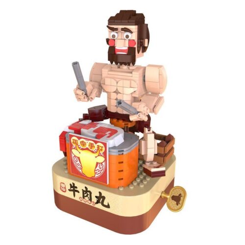 JAKI Hộp nhạc thịt bò viên, mô hình chuyển động cơ khí sống động, phù hợp bé trai 6 tuổi, đồ chơi giá tốt.