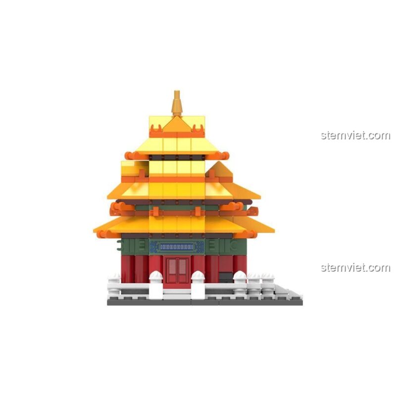 Tháp Canh Cố Cung JK2317, Kiến trúc Cung điện JAKI JK2317, đồ chơi mô hình Giác Lâu Tử Cấm Thành cho trẻ 8 tuổi, đáng tiền.
