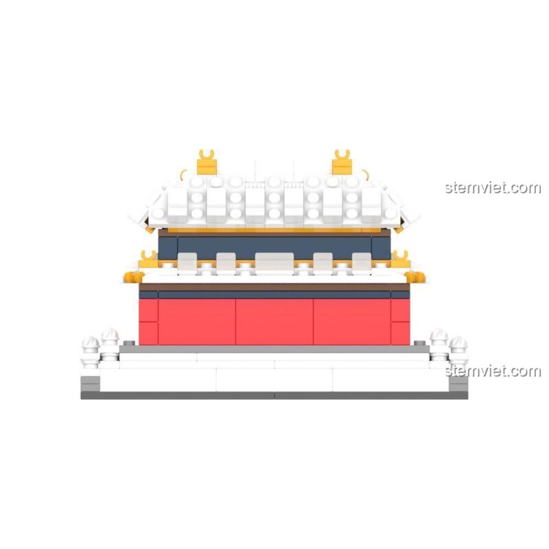 Bộ lắp ghép Cố Cung JAKI JK2318, mô hình kiến trúc Trung Hoa 349 chi tiết, rèn luyện tư duy logic cho trẻ 8 tuổi, đáng tiền