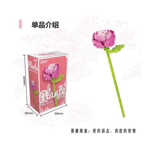 Bộ đồ chơi JAKI JK26221 Hoa hồng (Phấn hồng) - Vẻ đẹp Tinh tế, 6+ tuổi, Con gái, 0 mảnh