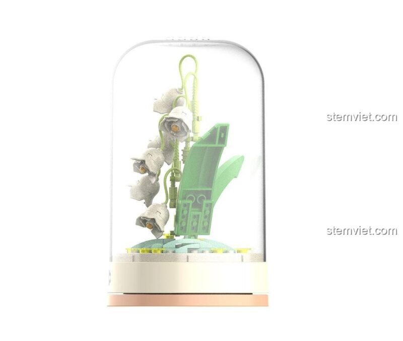 JAKI JK2678 mô hình hoa bất tử, đồ chơi lắp ghép hoa linh lan, chi tiết tinh xảo, phù hợp bé gái 8 tuổi.