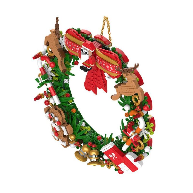 bộ lắp ghép Vòng hoa Giáng Sinh JAKI JK5118, đồ chơi mô hình Vòng treo cửa Giáng Sinh, 674 chi tiết, phù hợp cho Con trai và Con gái 8 tuổi, giá tốt