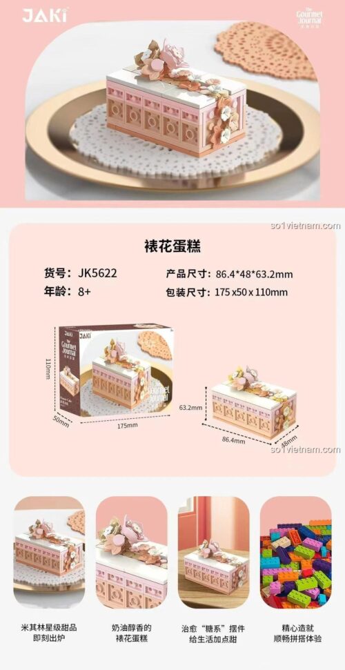 Mô hình Bánh Kem Trang Trí JAKI JK5622