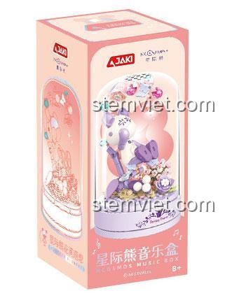 Hộp sản phẩm đồ chơi mô hình Hộp nhạc Cosmos Bear JAKI 6256. Thiết kế đẹp mắt, phù hợp làm quà tặng sinh nhật.
