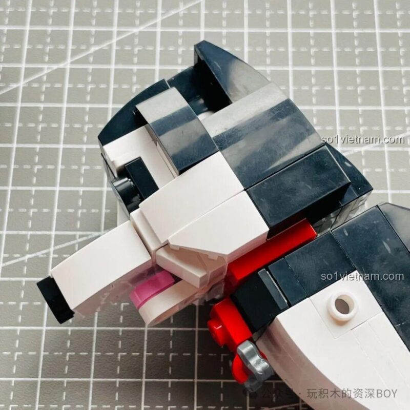 Phần thân sau của bộ khối lắp ghép JK8130 Chó Schnauzer, đồ chơi lắp ráp Chó Husky, chi tiết cao, giá tốt.