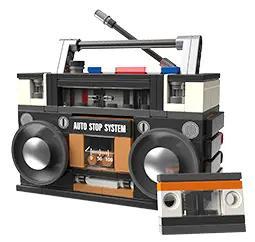Mô hình chi tiết của bộ lắp ghép Đài Radio Cassette Boombox Cổ Điển 1988 JAKI JK8215, phù hợp cho con trai 8 tuổi, một lựa chọn giá rẻ và chất lượng.