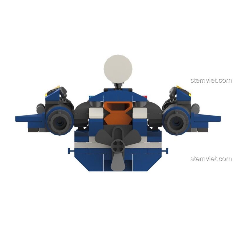 Mô hình Tàu Cảnh Sát Bão Táp JAKI JK9127 với cánh quạt xoay được.