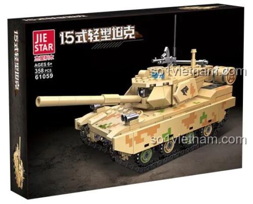 Hộp đựng bộ lắp ghép xe tăng hạng nhẹ Type 15 JIESTAR 61059