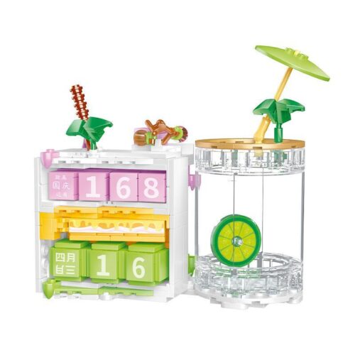 Hình ảnh mô hình đồ chơi xếp hình Jianpin 96009 Lịch Vạn Niên, một bộ lắp ghép sáng tạo cho bé gái 6 tuổi, giá rẻ.