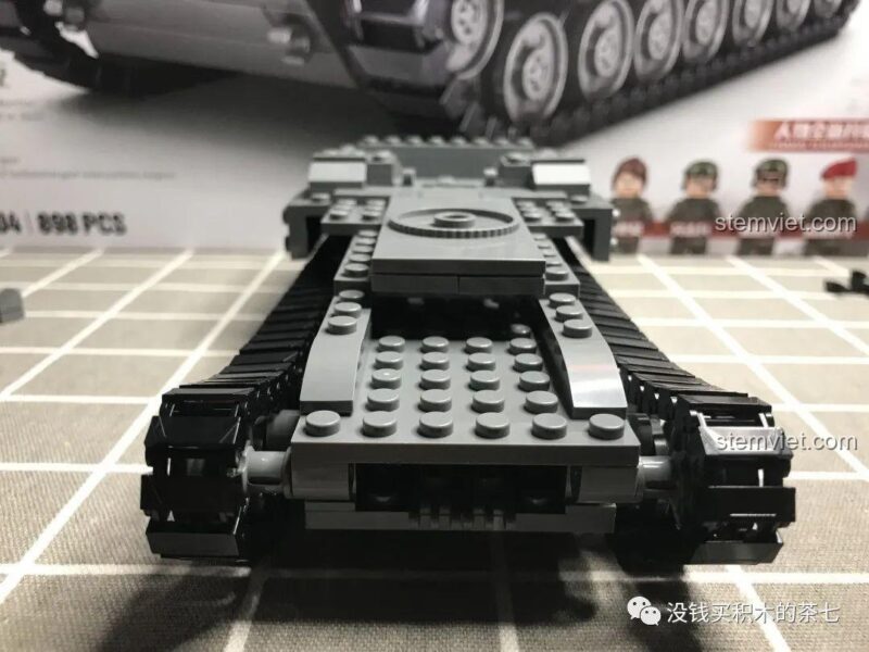 Giáp trước của mô hình Xe Tăng Leopard 2A7+ Jiazhi SY 0104, đồ chơi mô hình quân sự.