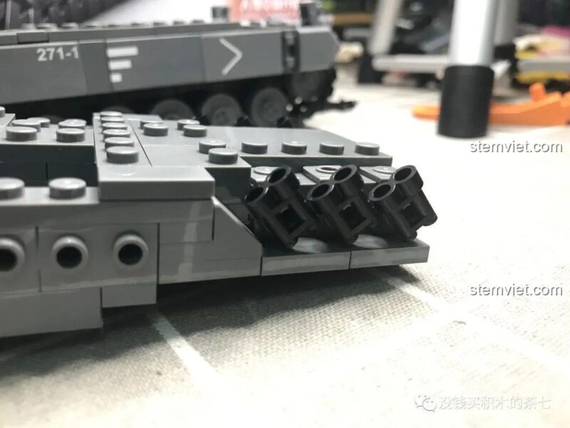 Trạm vũ khí điều khiển từ xa của bộ lắp ráp Xe Tăng Leopard 2A7+ Jiazhi SY 0104, đồ chơi quân sự.