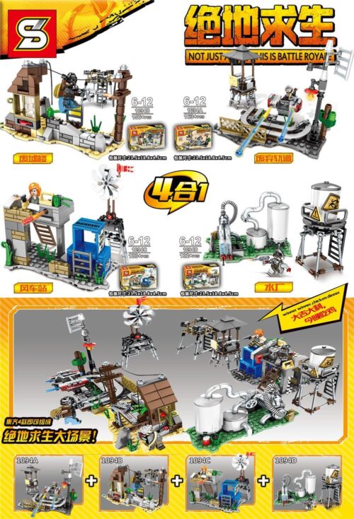 Bộ lắp ráp Chiến trường PUBG JIAZHI SY 1094 tái hiện đại cảnh sinh tồn cho bé trai 6 tuổi, giá tốt