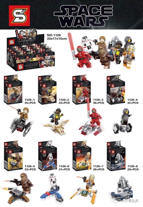 Bộ xếp hình Chiến binh mini Star Wars JIAZHI SY 1126, đồ chơi mô hình nhân vật Star Wars giá rẻ cho bé trai.