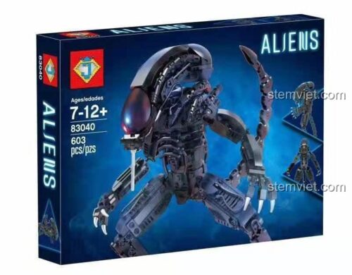 Hộp bộ xếp hình Sinh vật Xenomorph Jie Star 83040, đồ chơi lắp ráp Mô hình Alien cho bé trai 7 tuổi, tiết kiệm.