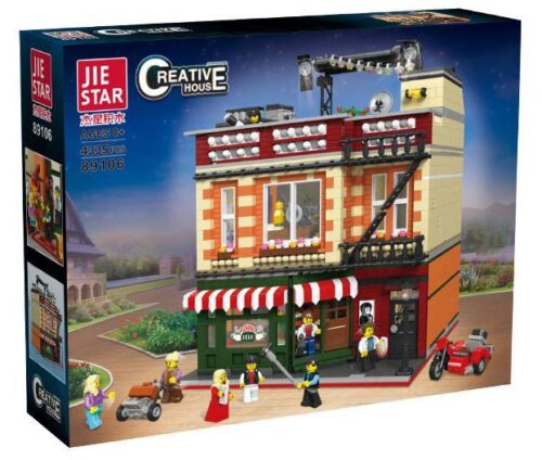 JIE STAR 89106 Central Perk Big Bang Theory modular Bộ lắp ghép Kiến trúc Tòa nhà Coffee shop